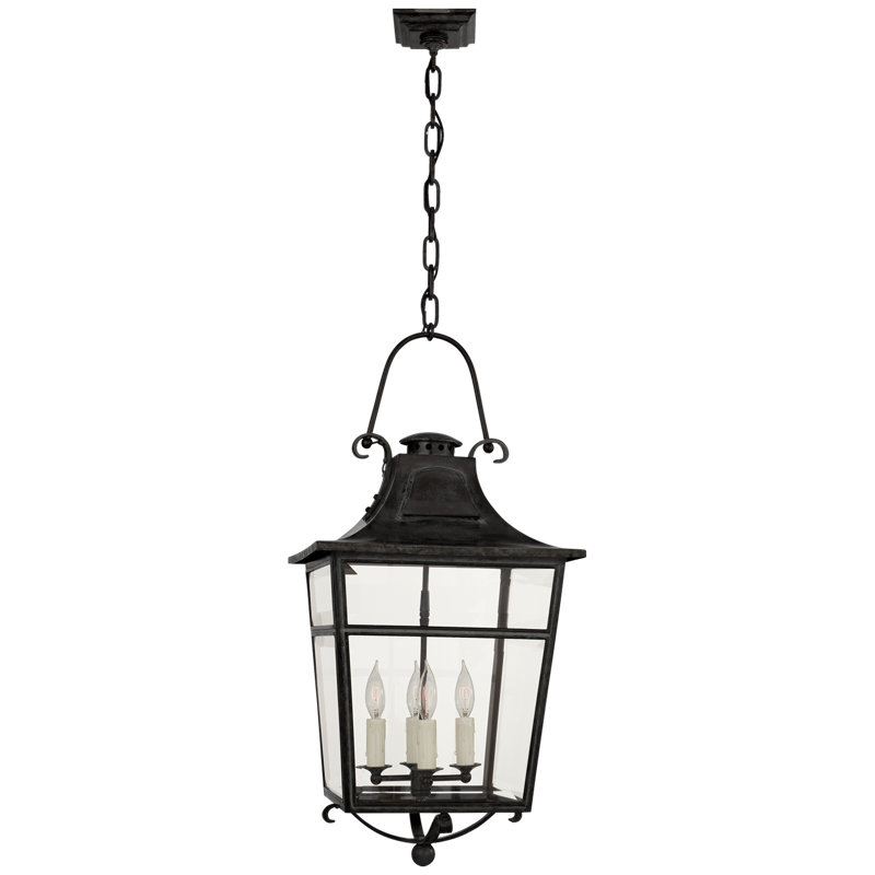 Ralph Lauren Home Carrington 4 Light Chandelier, French Rust, 34.5"H x 16"W x 16"D