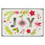 Enseigne murale de Noël 12 "en bois et métal" Joy "