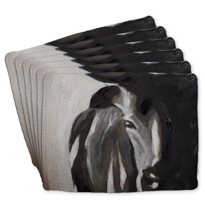 Bull Head Closeup Braided Polyester Roksanda Set of 6