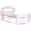 Bed Frame With Headboard Without Mattress White-1379077430