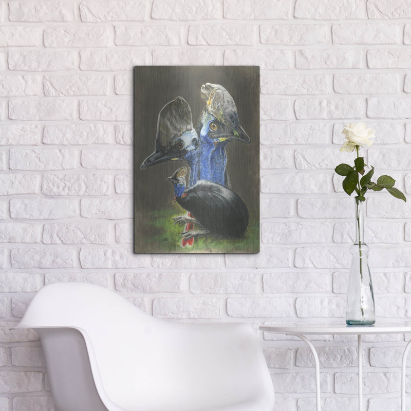 "Cassawary" par Barbara Keith, H 24 po x l 16 po