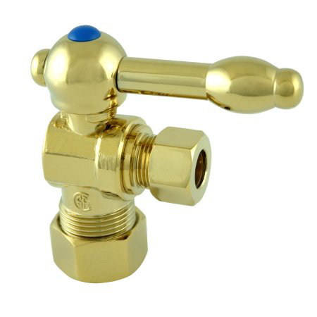 2" x 2.625" Decorative Quarter Turn Valves, Polished Brass
