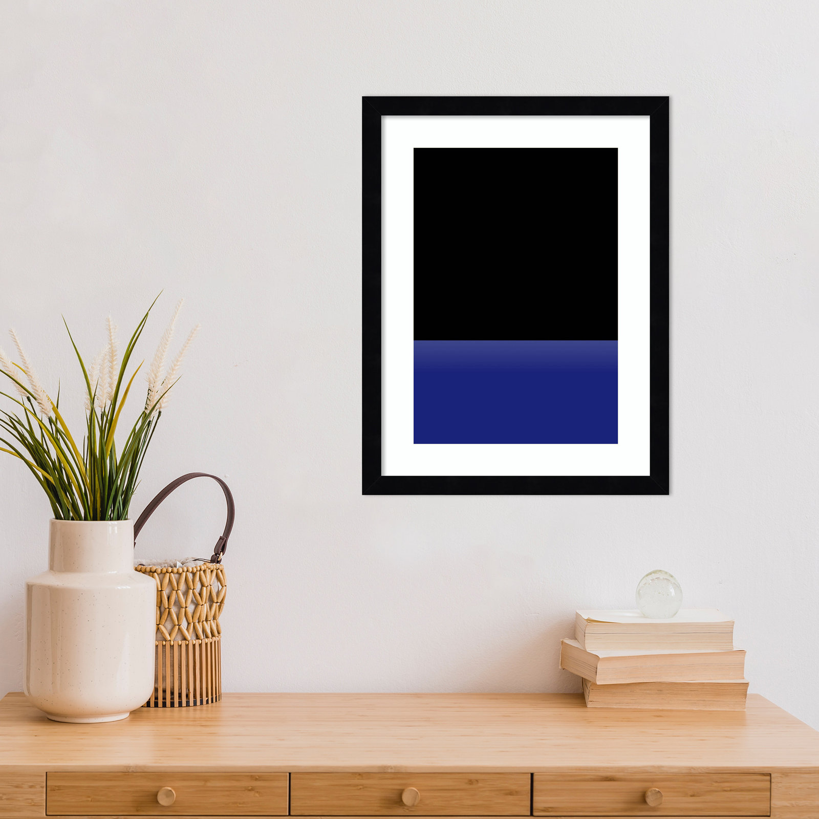 Lancey "Sea" Print by Alex Caminker, Black , 17" H x 13" W
