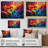 Opt Vibrant Illusions II On Canvas Print-606720896-606720902