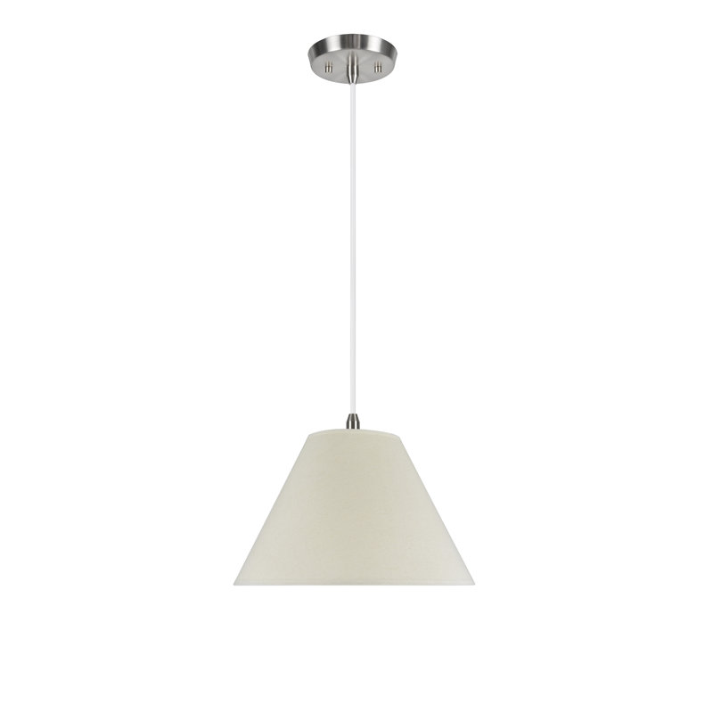 Seth 2 - Light Satin Nickel Unique/Statement Pendant, 12.5'' H x 18'' W x 7'' D