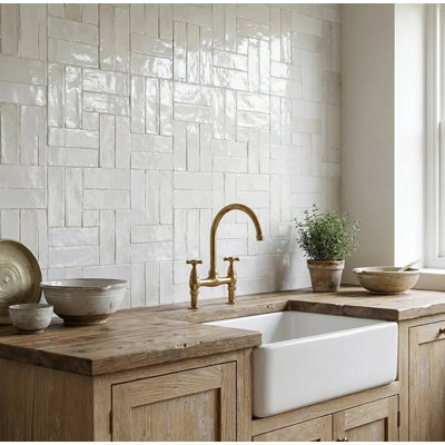 Zellige 2" x 6" Terra Cotta Brick Look Wall & Floor Tile