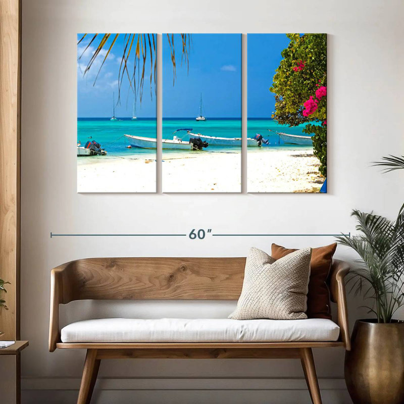 Gillard Los Roques Beach Venezuela, 32" H x 50" W