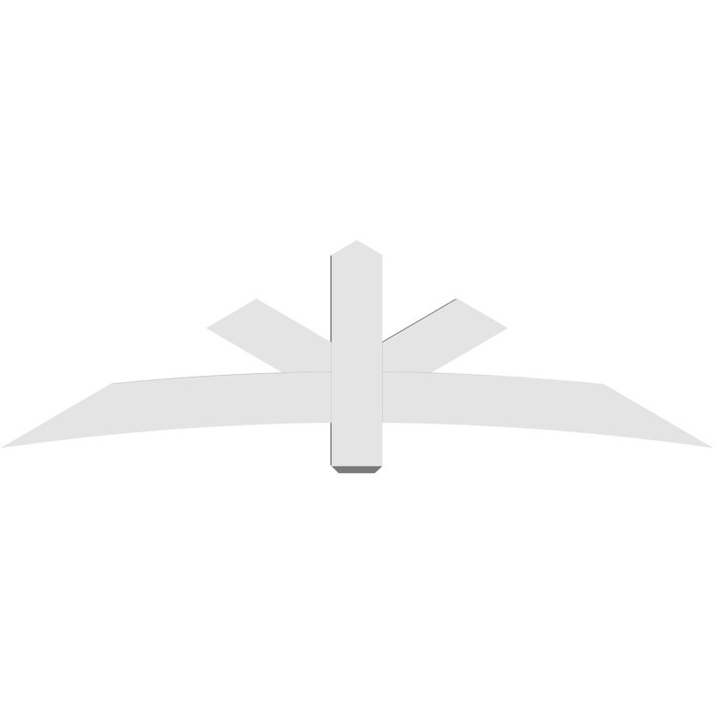 Support de pignon Alberta Alberta, H 24,5 po x l 84 po (pas: 7/12), P 4 po x F 6 po, PVC