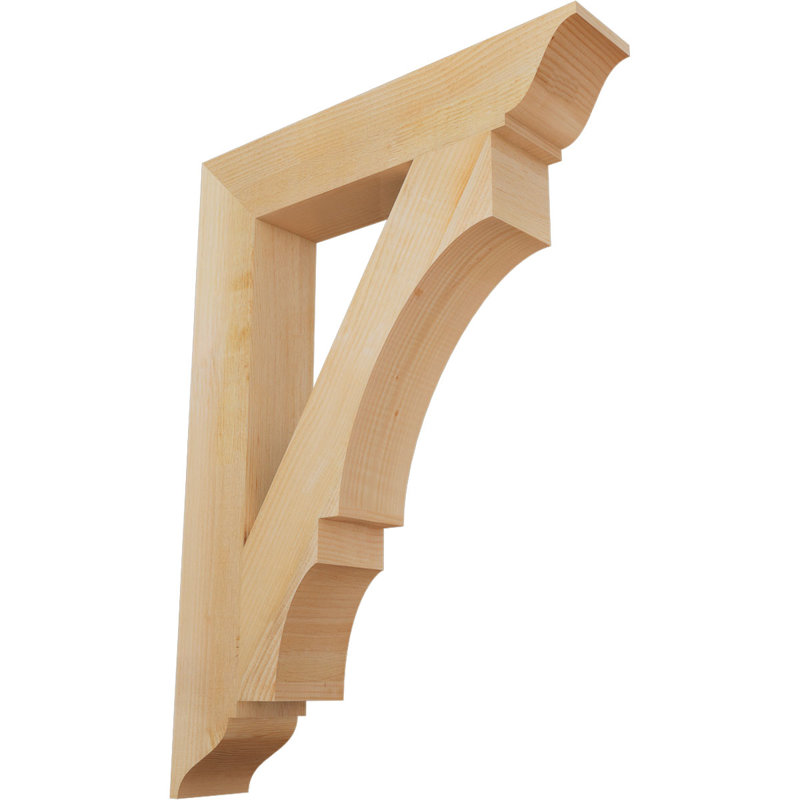 Support traditionnel Balboa, Sapin Douglas scié brut, L 6 po x P 32 po x H 44 po