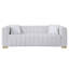 White Velvet 3 With Relaxed Multi Density Seating Quality Elegance