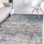 Tapis bleu abstrait Elkhorn-824849231