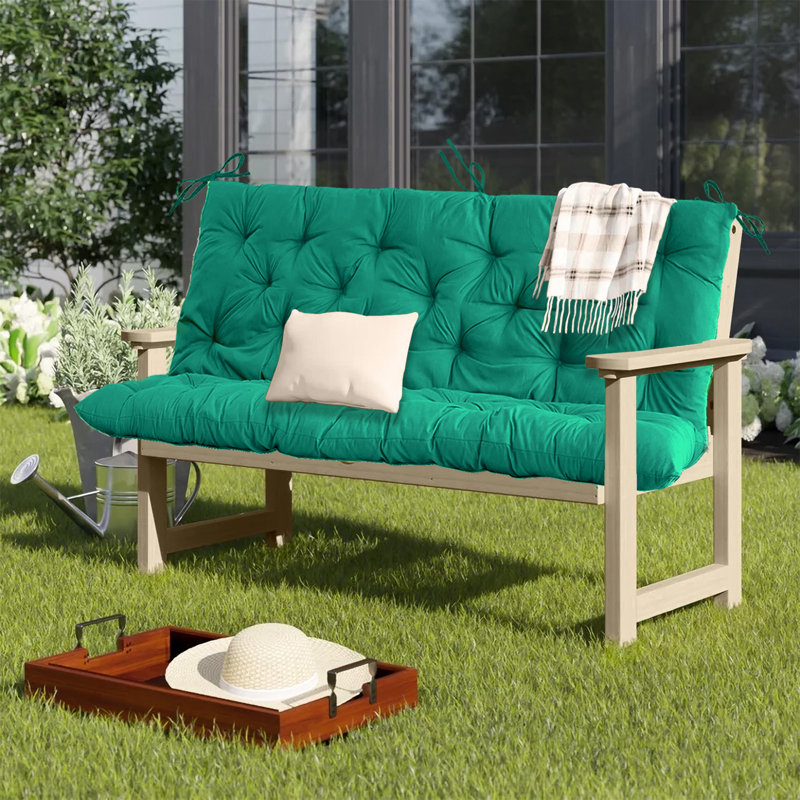 Coussins de siège de remplacement pour balancelle, coussins de banc 2-3 places pour mobilier d'extérieur avec dossier