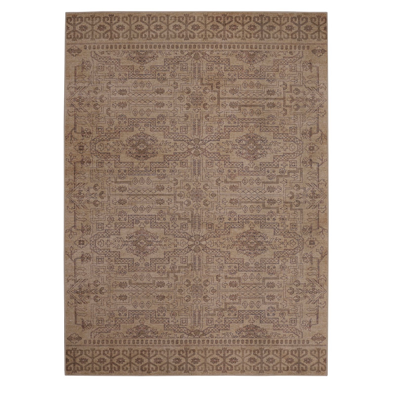 Maril Sloan Sand And Beige Area Rug, Rectangle 8' x 10'