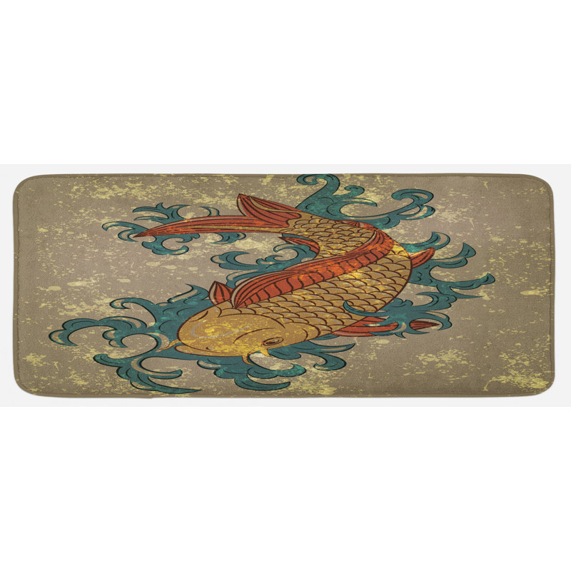 Eclectic Polyester Kitchen Mat