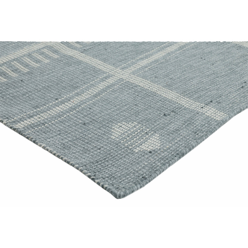 Spataro Lulu Geometric Performance Indoor/Outdoor Area Rug, Blue, Rectangle 8'9" x 11'9"