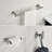 Rustproof and Durable Stainless Steel Wall Mounted Bathroom Hardware Set (3-Piece)-115954440