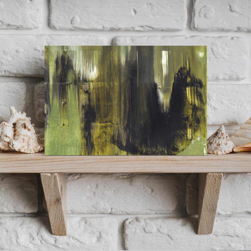 Art contemporain contemporain abstrait mystique, H 12 po x l 8 po