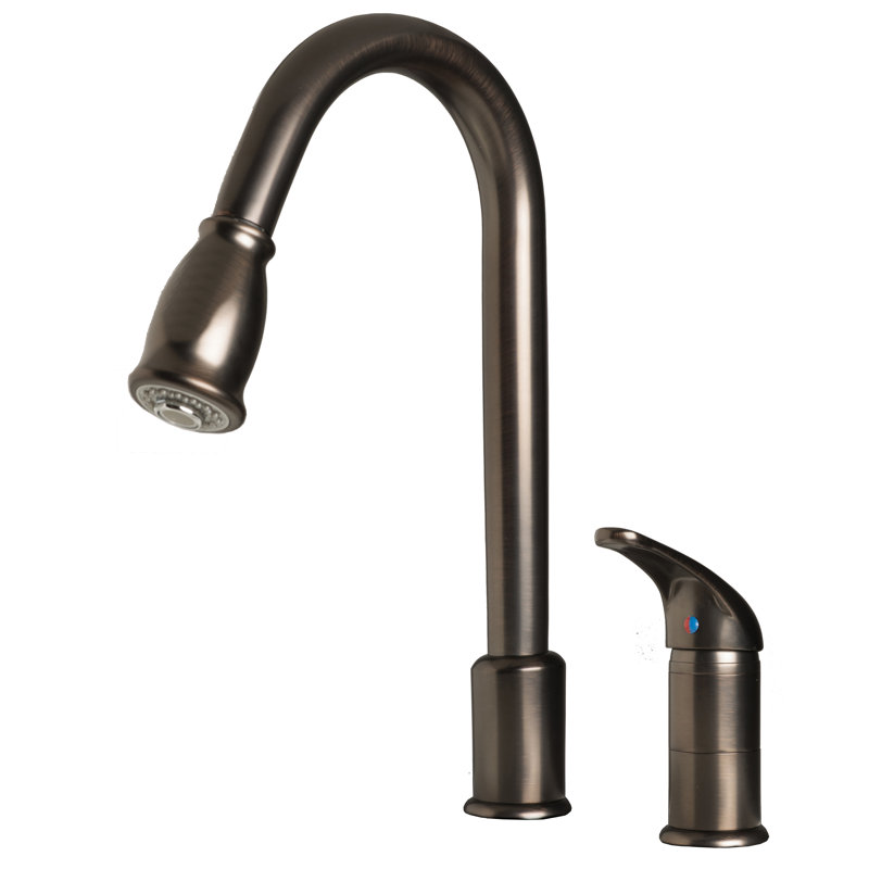 Laguna Brass Pull Down Kitchen Faucet, Brushed Bronze