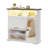 16 Pair Shoes Storage Cabinet, Entryway Shoe Cabinet with LED Light and Mirror-432770980