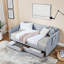 Lit de jour avec lit gigogne, deux tiroirs de rangement pour la chambre à coucher, salon-741269445