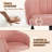 Jobin Modern Swivel Velvet Desk Chair with Armrest-335961244