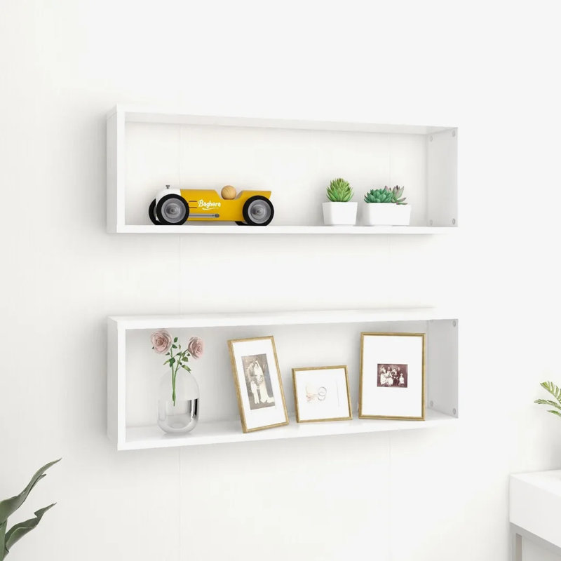 Glennora 2 Piece, White, 26.5cm H x 80cm W x 15cm D