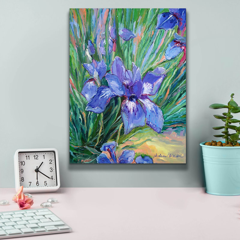 "Iris" par Richard Wallich, H 16 po x l 12 po x P 0,75 po