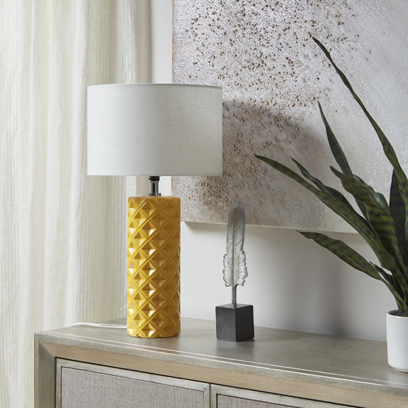 Lampe de table géométrique en céramique