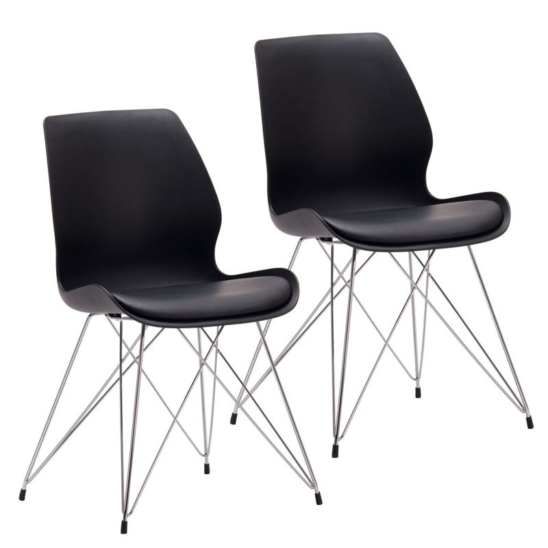 Chaise d'appoint Aceves, Noir