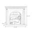 Foyer autoportant en bois massif Nut-Brown
