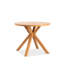 Table de salle à manger ronde 36,2 "en bois d'eucalyptus massif