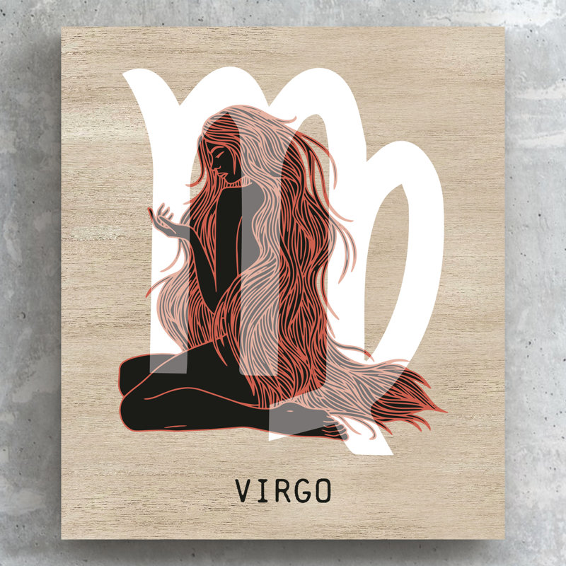 Kana Zodiac Virgo - Print on Wood