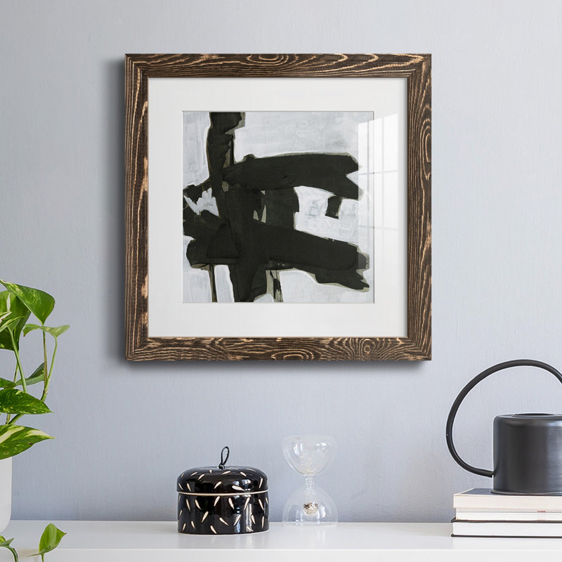 Ode An Kline VII-Premium, reproduction encadrée - prête à être accrochée, H 31,5 po x l 31,5 po x P 1,5 po, Blanc