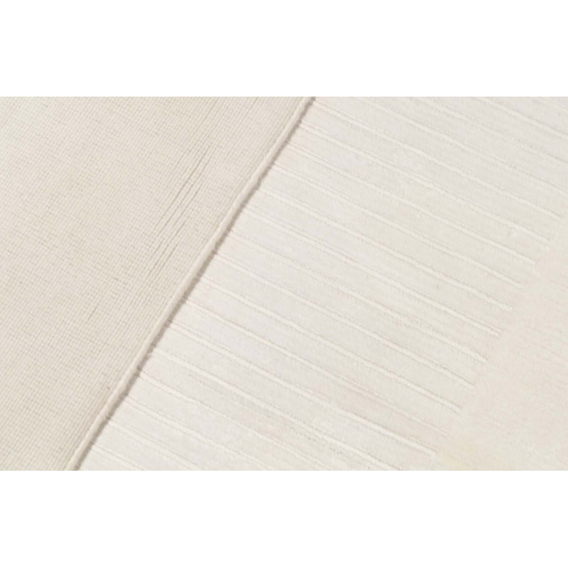 Tapis ivoire noué à la main de haute qualité