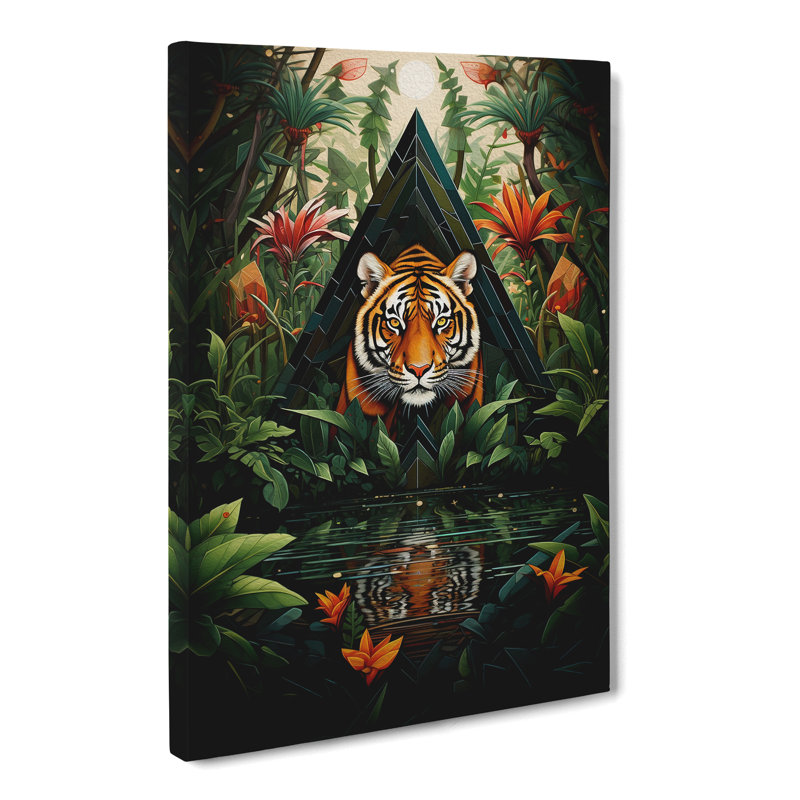 Jungle Geometric - Print, 60cm H x 40cm W x 3cm D