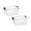 Superio 3,4 pte Mini bac de rangement transparent avec couvercle, boîte de rangement en plastique pour la maison-1412687526