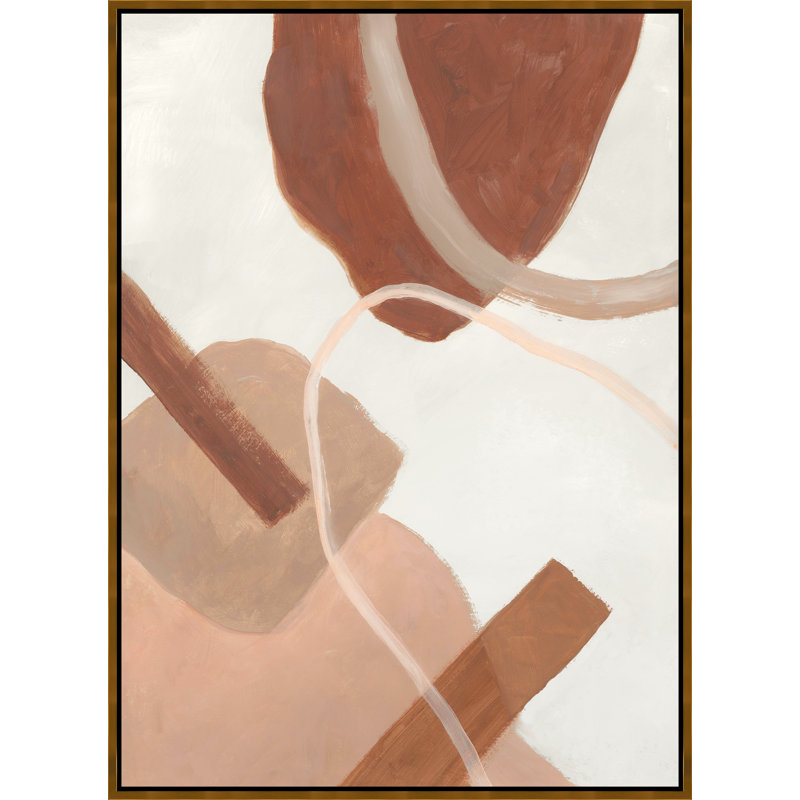 «Desert Vibes II» par Richard Ryder, peinture sur toile à cadre flottant