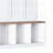 Farmhouse Hall Tree with 8 Cabinets and Walnut Bench (Black)-497404497
