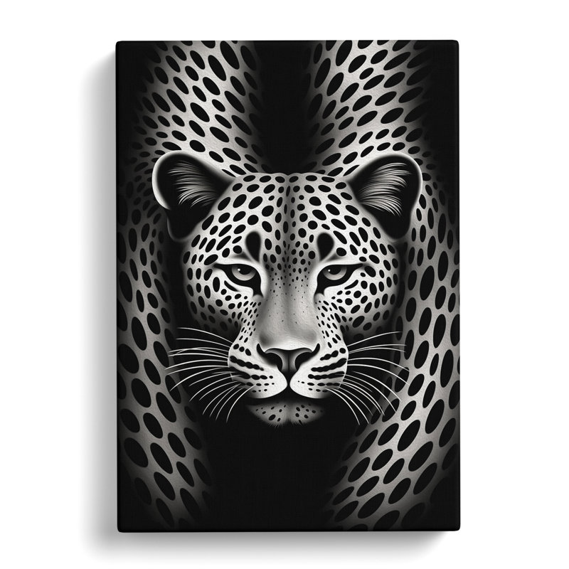 Cheetah Op - Wrapped Canvas, 76cm H x 50cm W x 3cm D