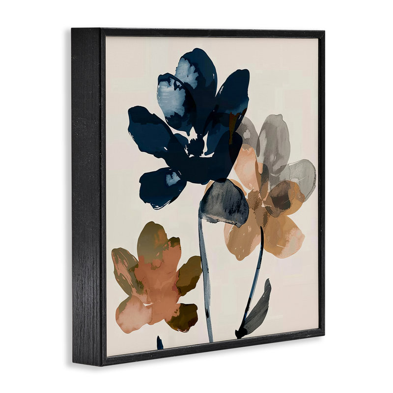 Abstrait, tons de terre abstraits, art giclée par Irena Orlov, H 12 po x l 12 po, Giclée encadrée noir minuit