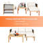 Zahiem Acacia 4 - Person Patio Conversation Set with Cushions