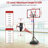 Kids Basketball Hoop Outdoor 4.82-8.53ft Adjustable-100531919