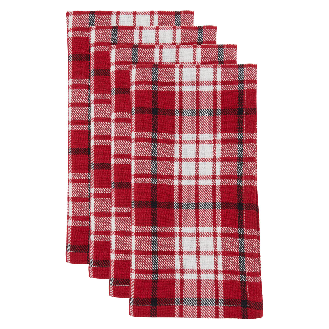 Sather Cotton Plaid Square Napkin (Set of 4) Rosalind Wheeler