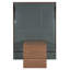 Lit escamotable double avec bureau pliable - Lit mural peu encombrant pour petits appartements - Noyer et gris-277055018