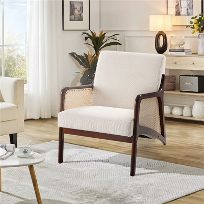 Upholstered Corduroy Armchair