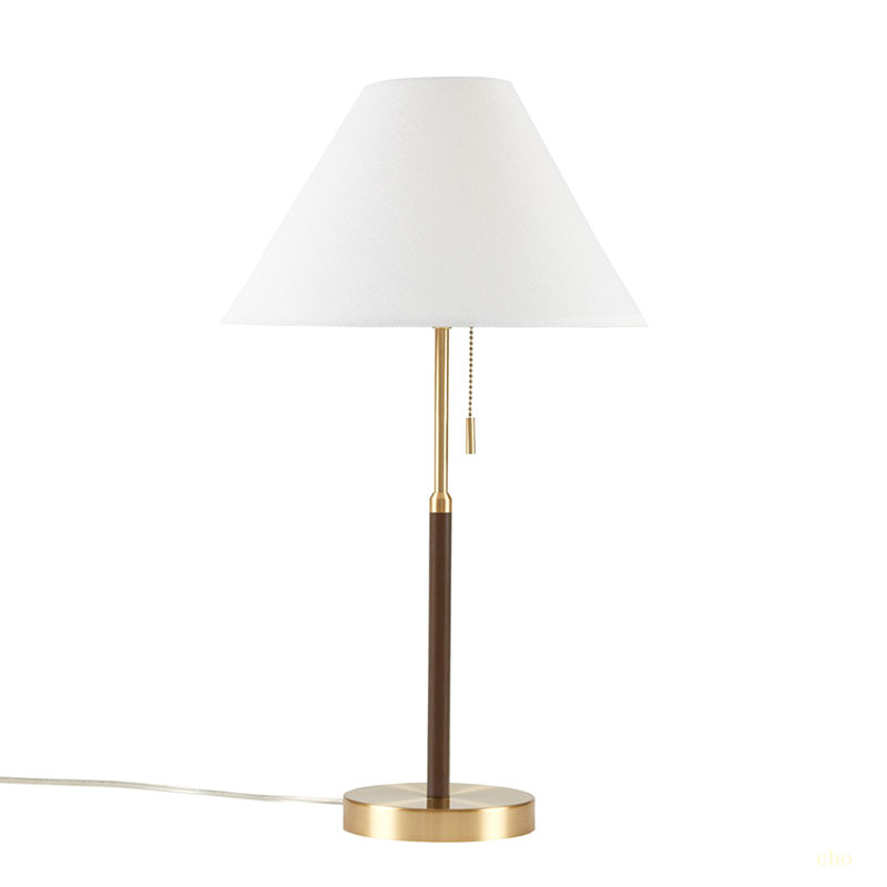 Two Tone Pull-Chain Table Lamp