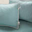Housse de lit de jour pour lit simple 6 pièces, bleue, réversible avec motif en médaillon, avec housse, 3 taies décoratives et coussins décoratifs bleus, taille,