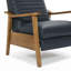 Fauteuil inclinable à accoudoirs en bois