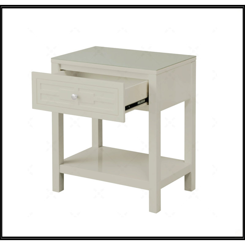 Table de chevet Dylan Taupe, Taupe