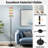 PeeNoke 68.5" Standing Floor Lamp Boho Cute girl room rainbows cartoon bow arc decor summer dream signs Dimmable Metal Pole Lamp with Linen Lampshade LED Bulb Included